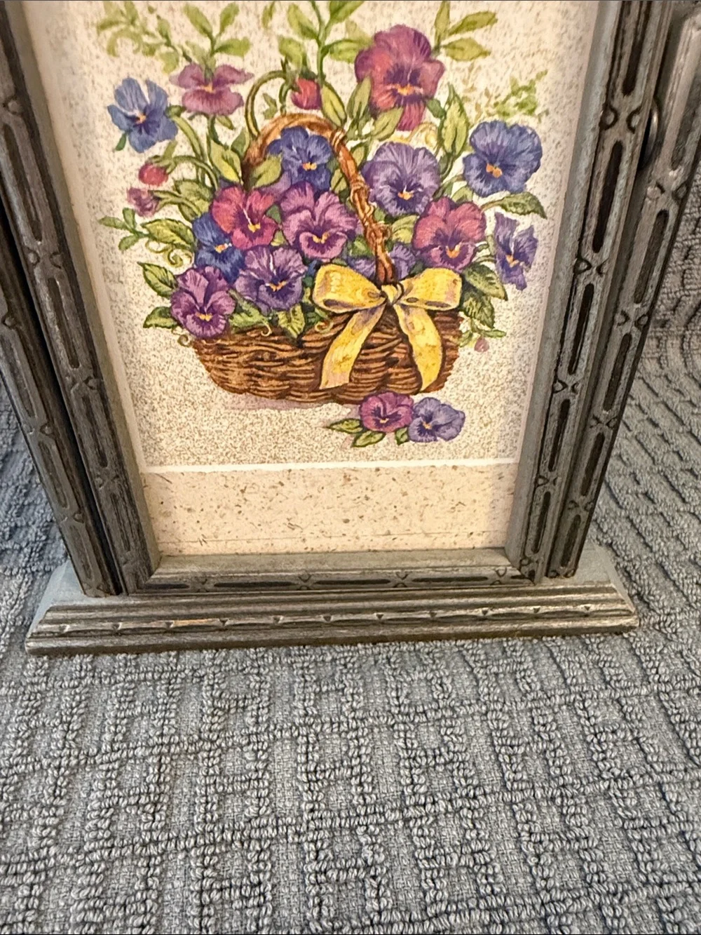 Vintage swivel wood frame Gray, add any print or picture